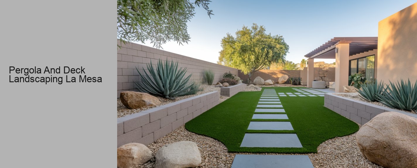 Pergola And Deck Landscaping La Mesa