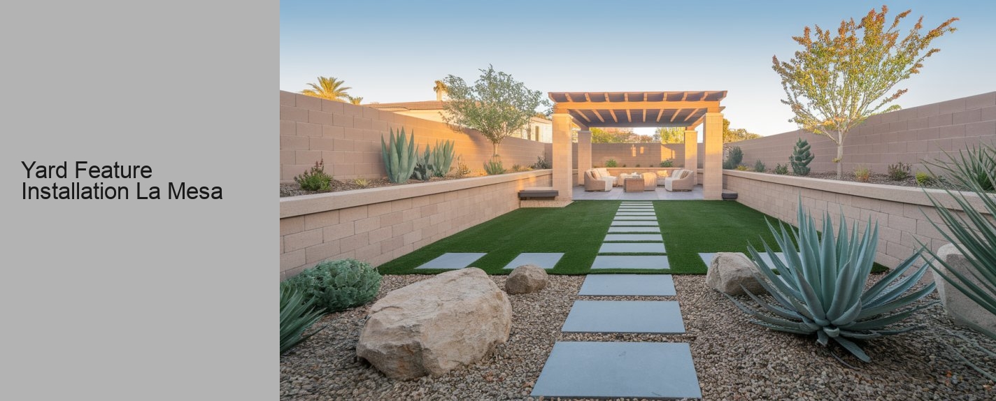 Yard Feature Installation La Mesa
