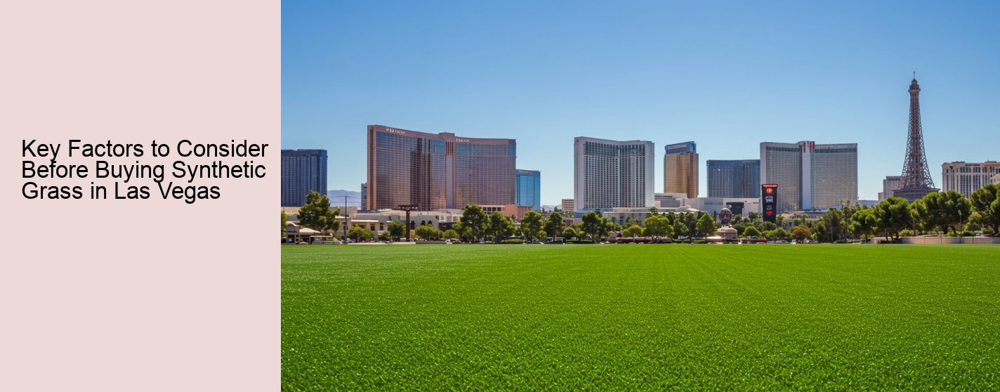 Key Factors to Consider Before Buying Synthetic Grass in Las Vegas