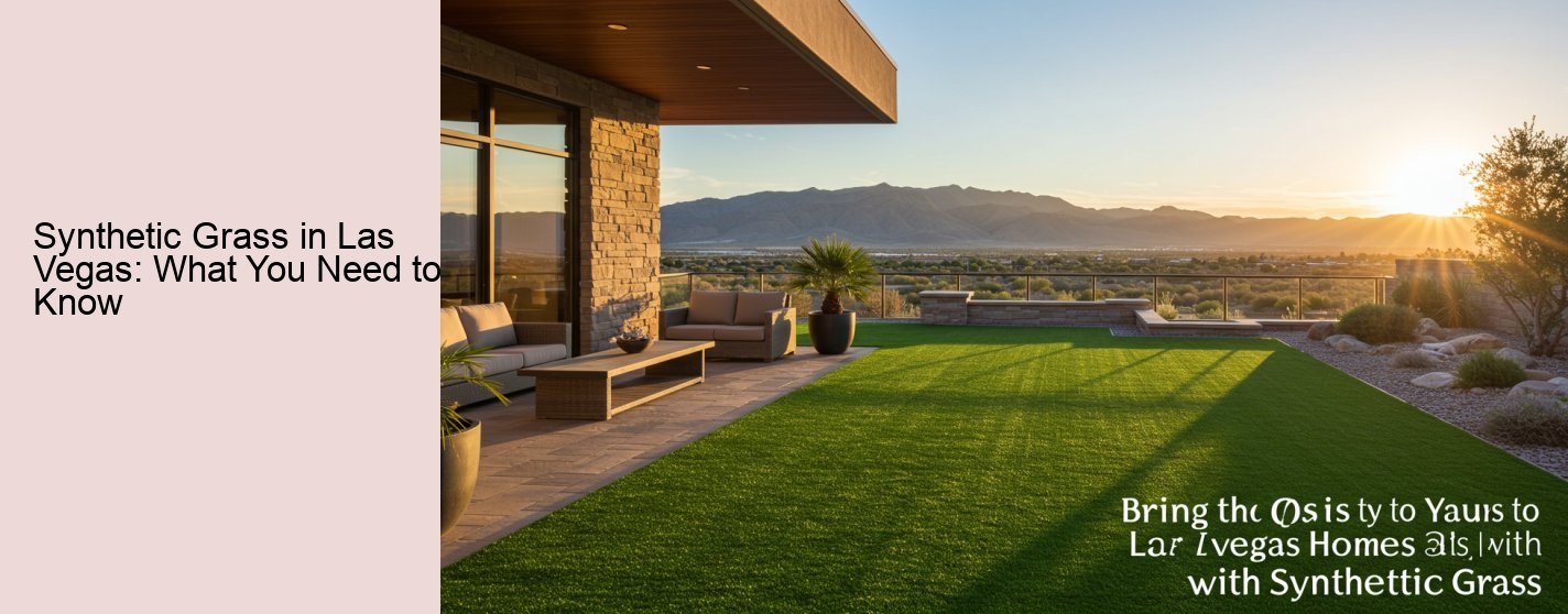Synthetic Grass in Las Vegas: What You Need to Know