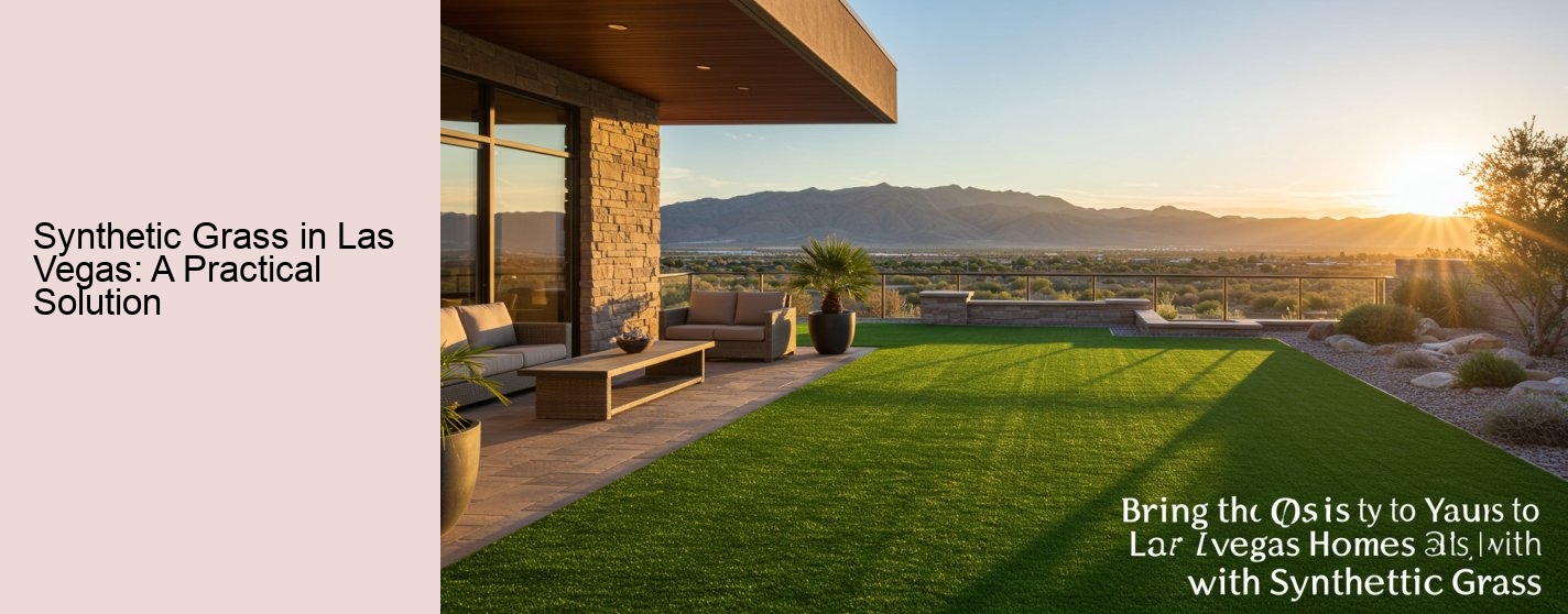 Synthetic Grass in Las Vegas: A Practical Solution