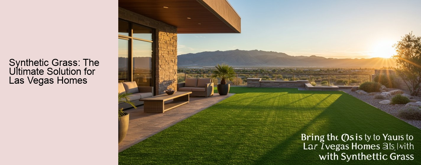 Synthetic Grass: The Ultimate Solution for Las Vegas Homes