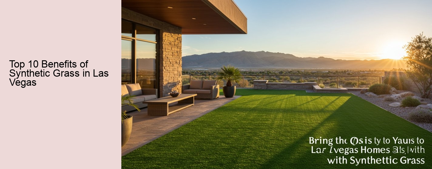 Top 10 Benefits of Synthetic Grass in Las Vegas