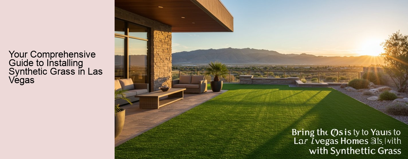Your Comprehensive Guide to Installing Synthetic Grass in Las Vegas
