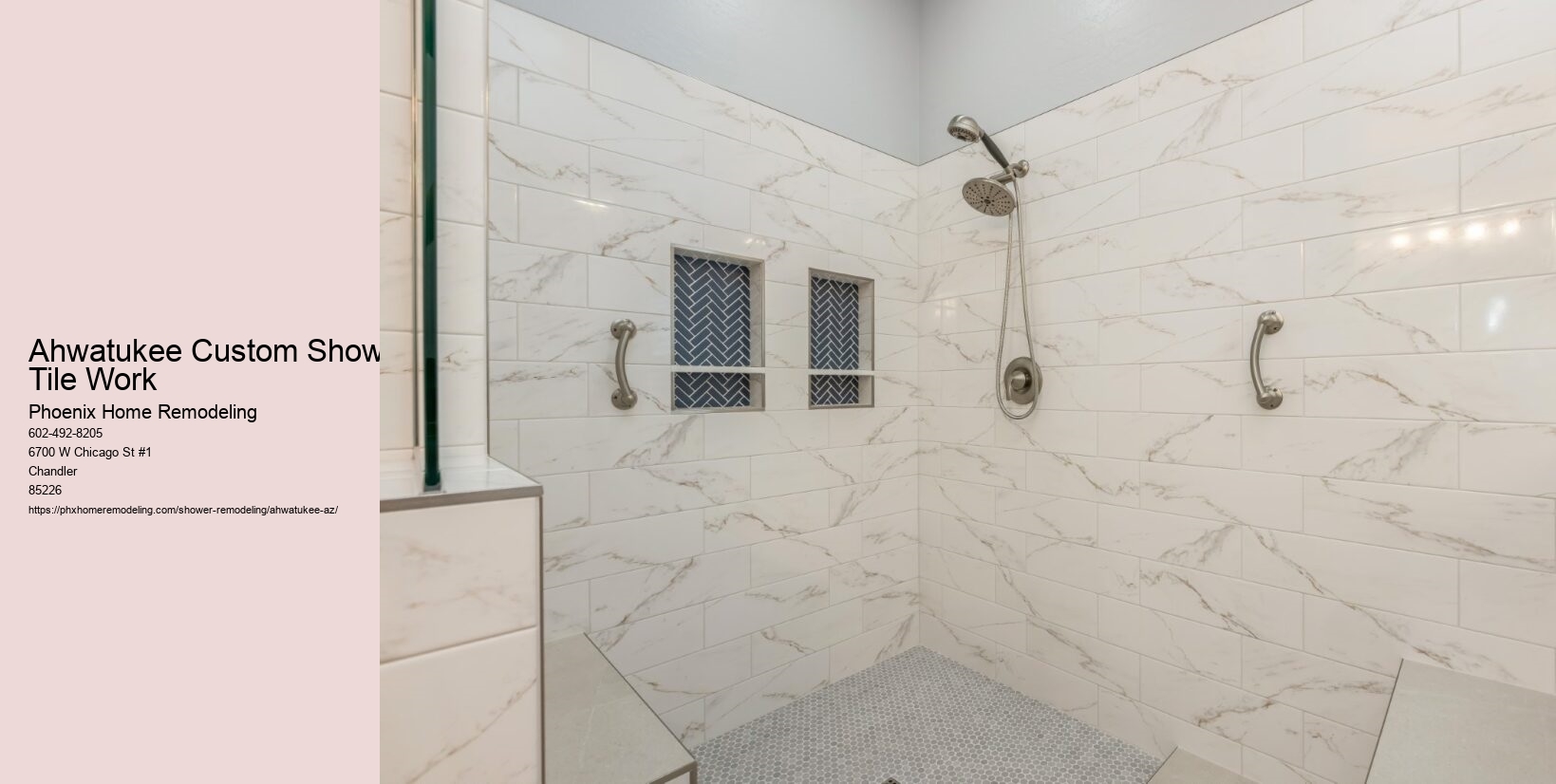 Ahwatukee Custom Shower Tile Work