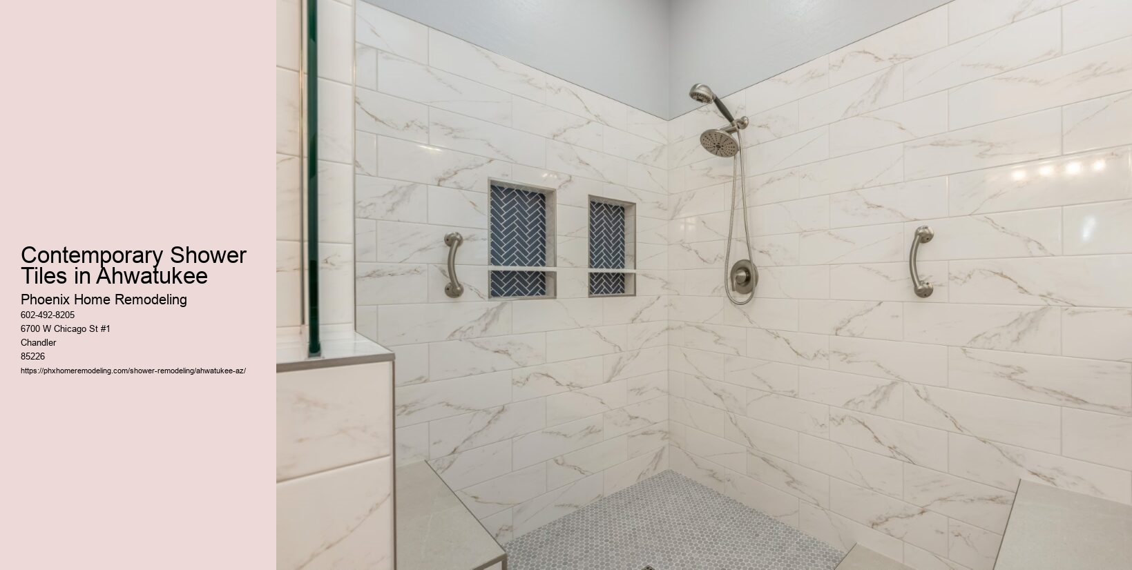 Contemporary Shower Tiles in Ahwatukee