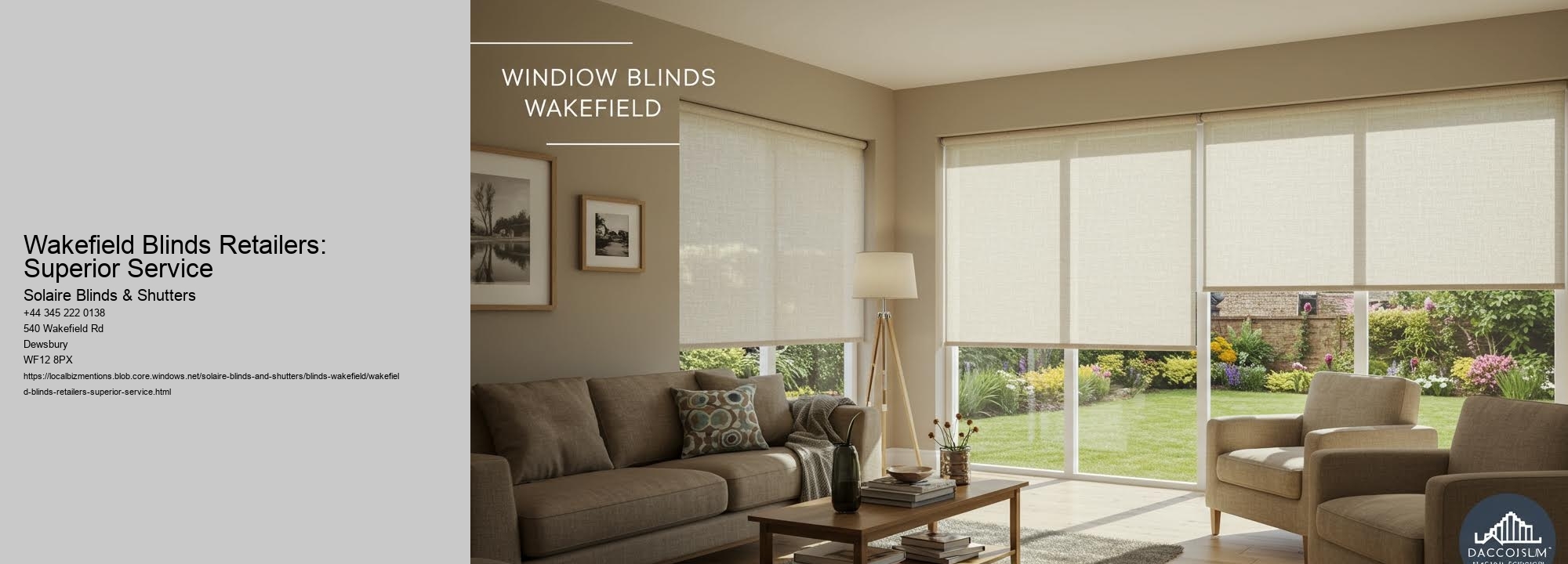 Wakefield Blinds Retailers: Superior Service