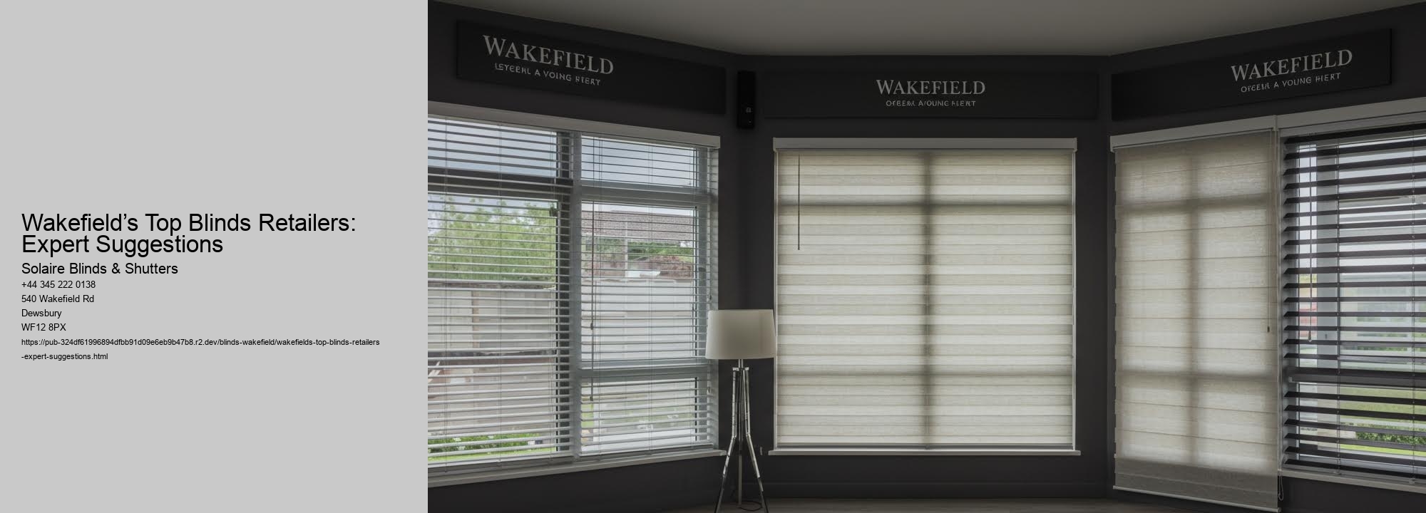 Wakefield’s Top Blinds Retailers: Expert Suggestions