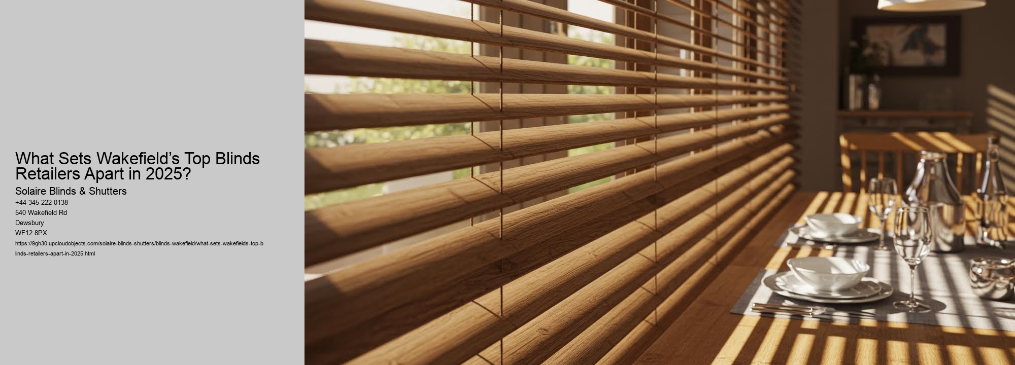 What Sets Wakefield’s Top Blinds Retailers Apart in 2025?