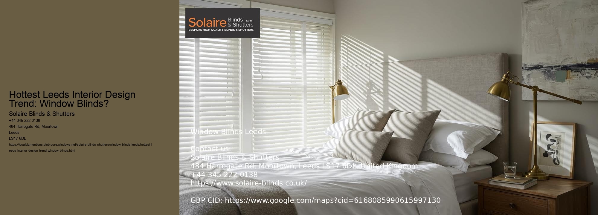 Hottest Leeds Interior Design Trend: Window Blinds?