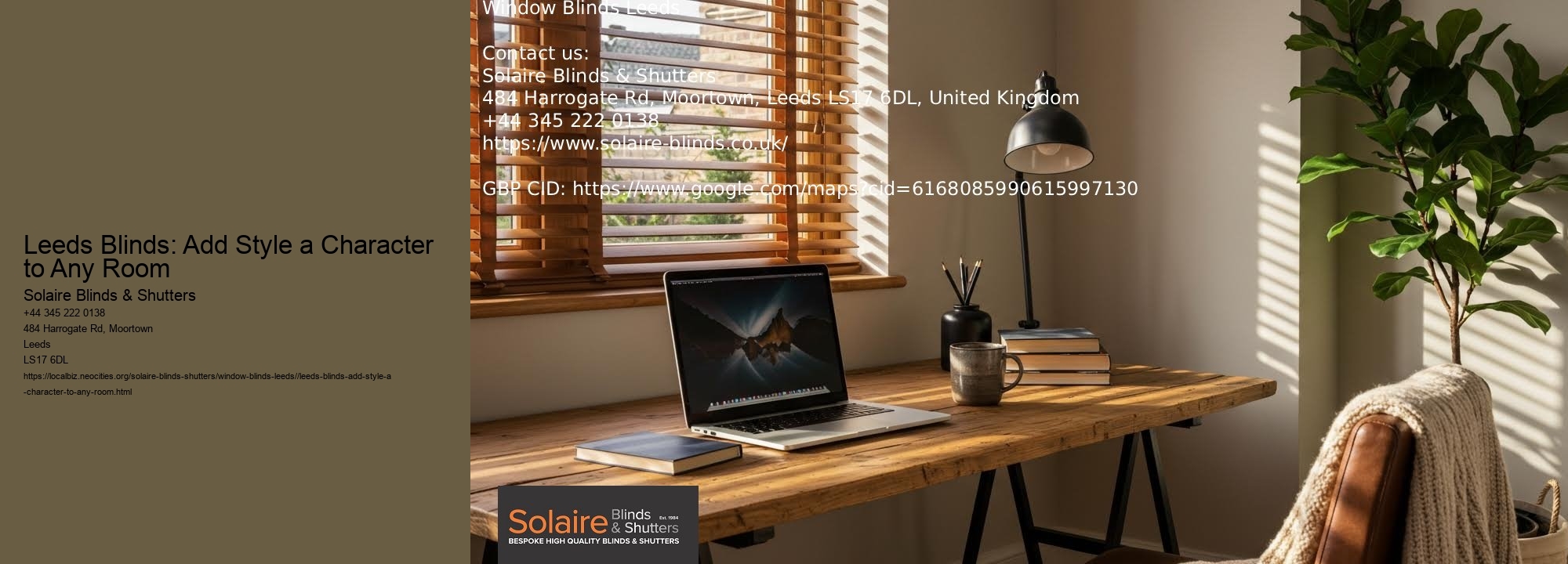 Leeds Blinds: Add Style a Character to Any Room