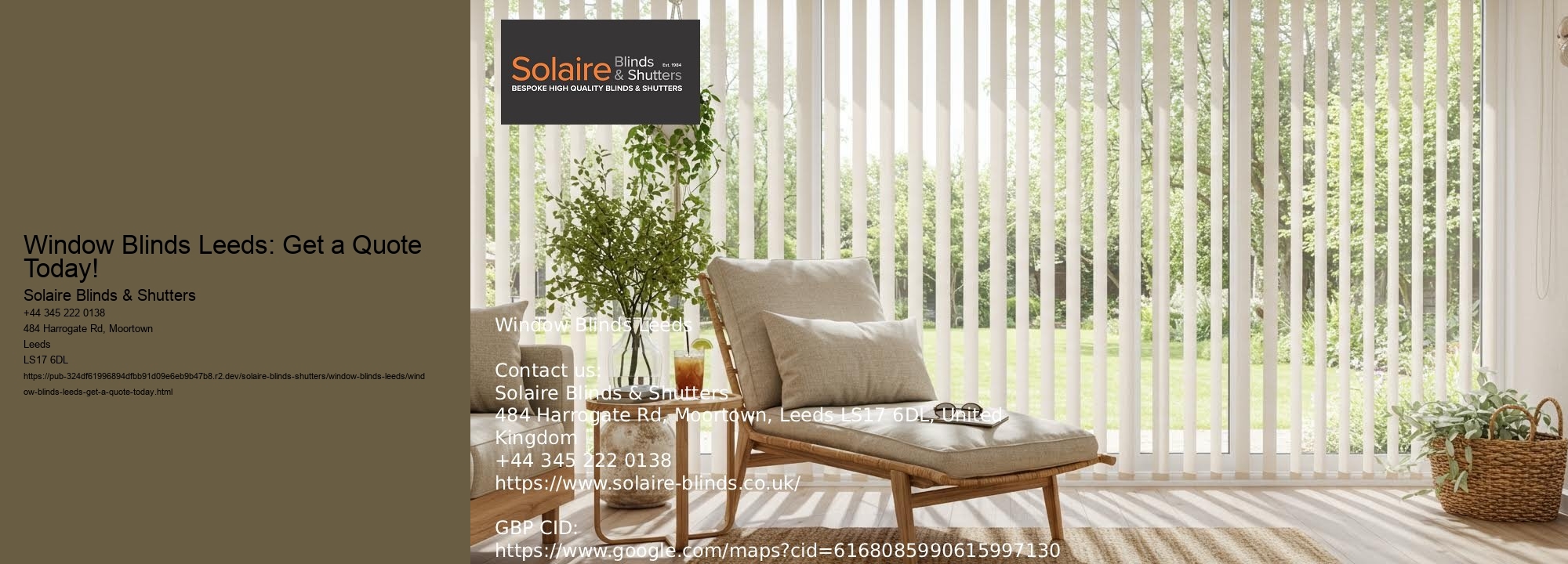 Window Blinds Leeds: Get a Quote Today!