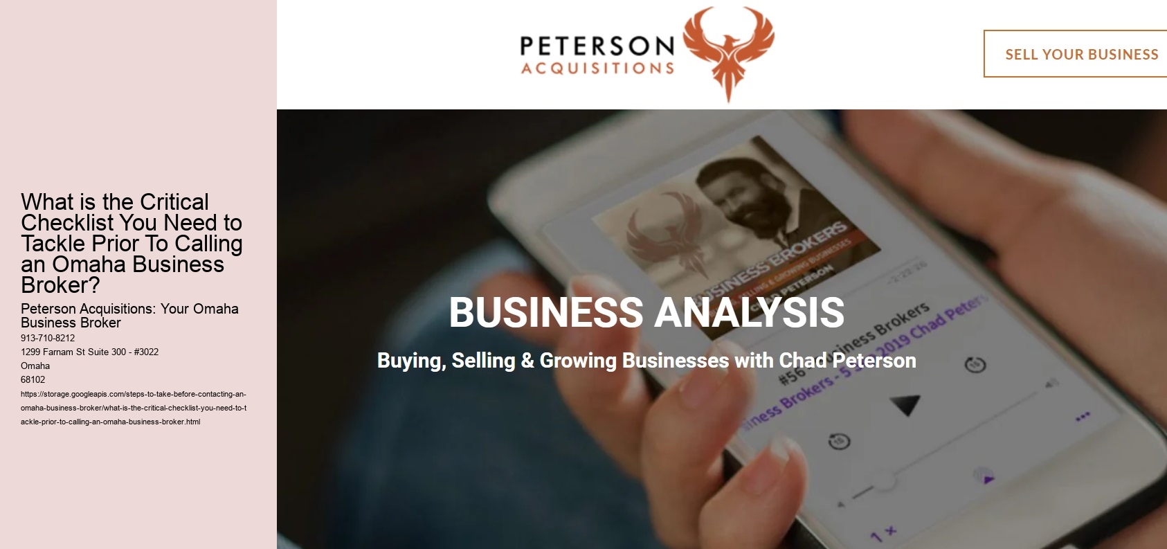 What is the Critical Checklist You Need to Tackle Prior To Calling an Omaha Business Broker?