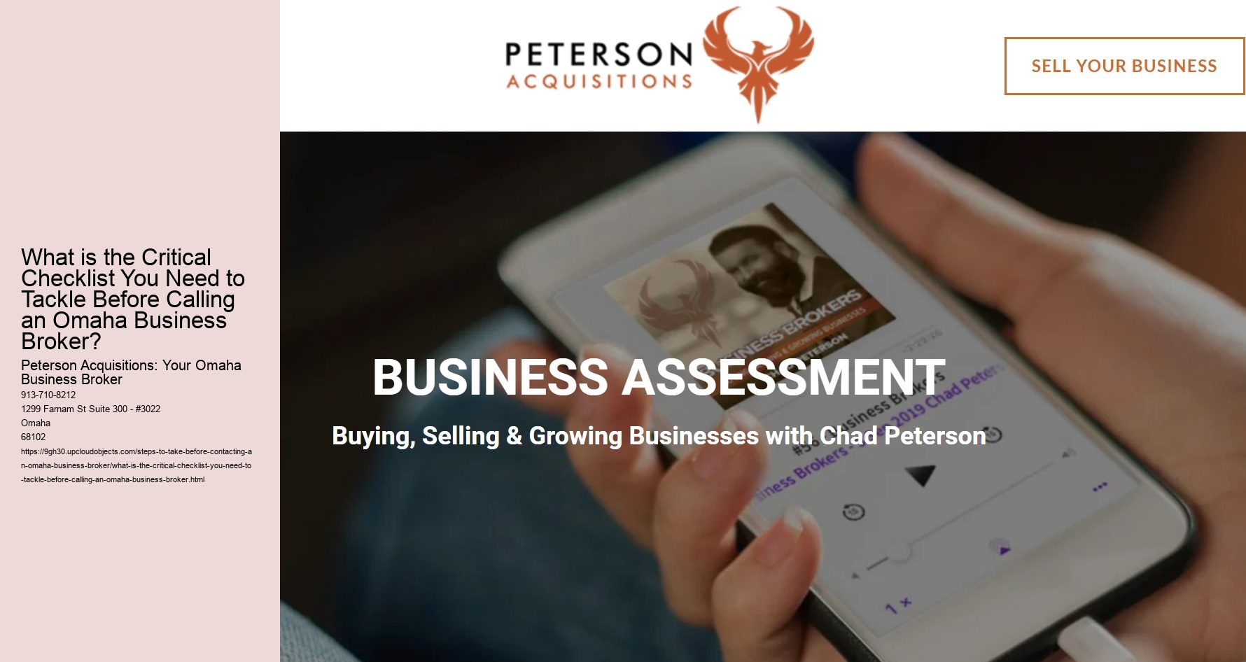 What is the Critical Checklist You Need to Tackle Before Calling an Omaha Business Broker?