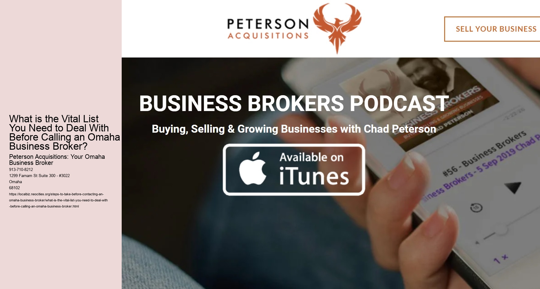 What is the Vital List You Need to Deal With Before Calling an Omaha Business Broker?