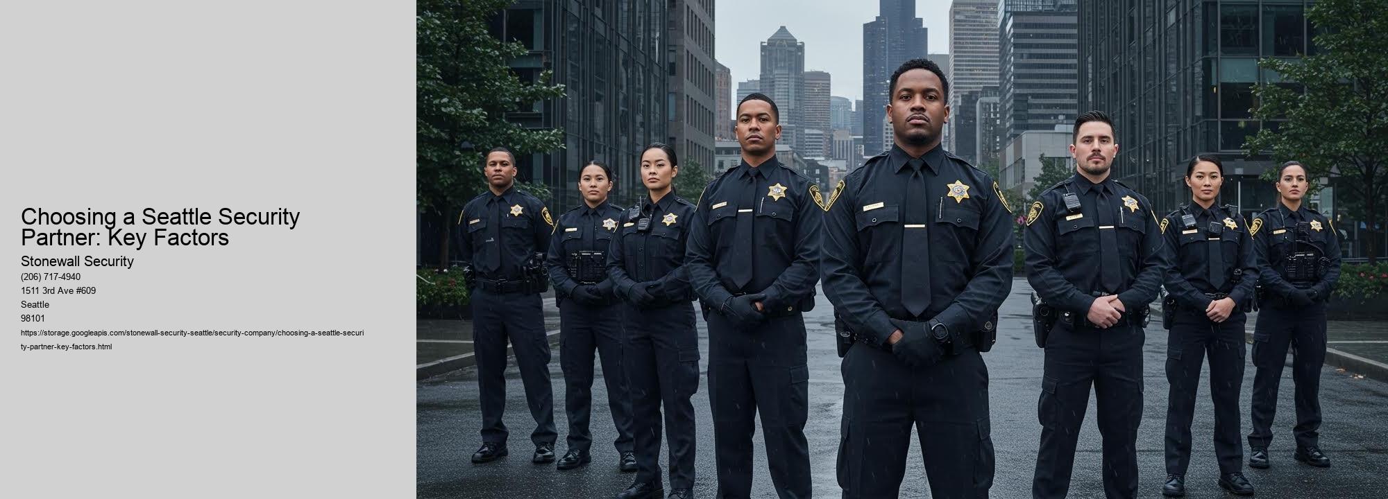 Choosing a Seattle Security Partner: Key Factors