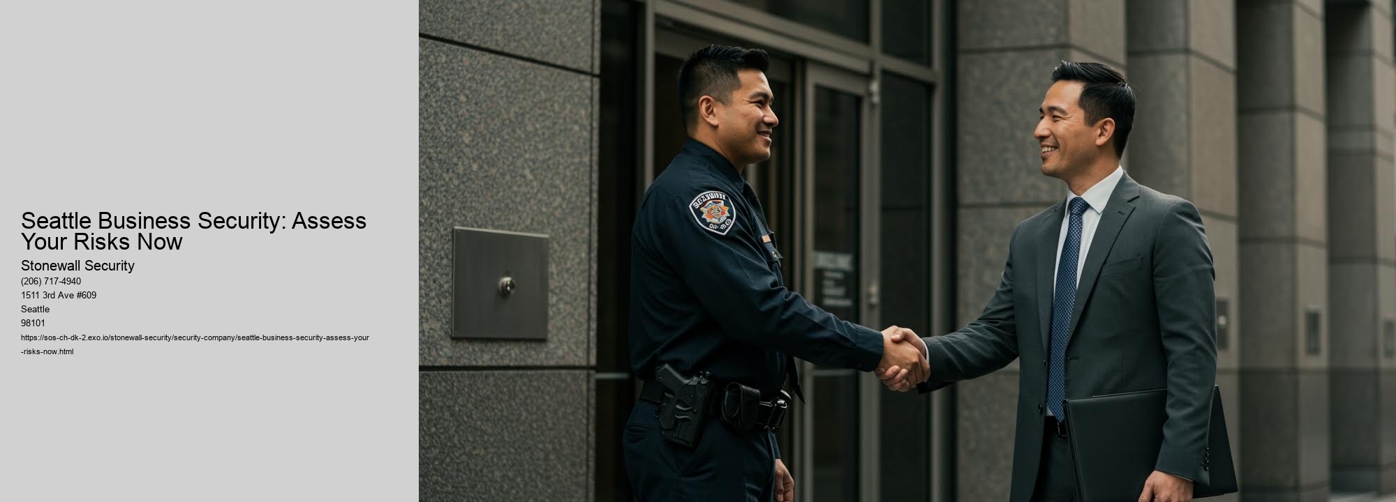 Seattle Business Security: Assess Your Risks Now