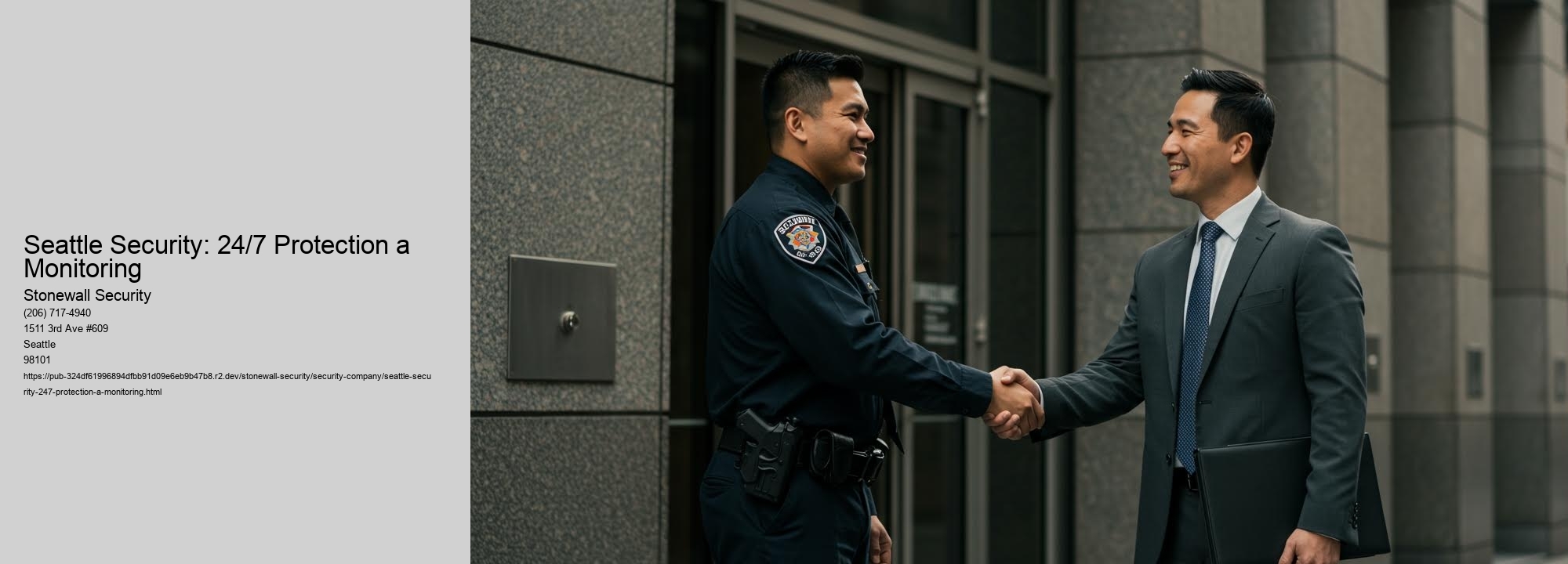 Seattle Security: 24/7 Protection a Monitoring