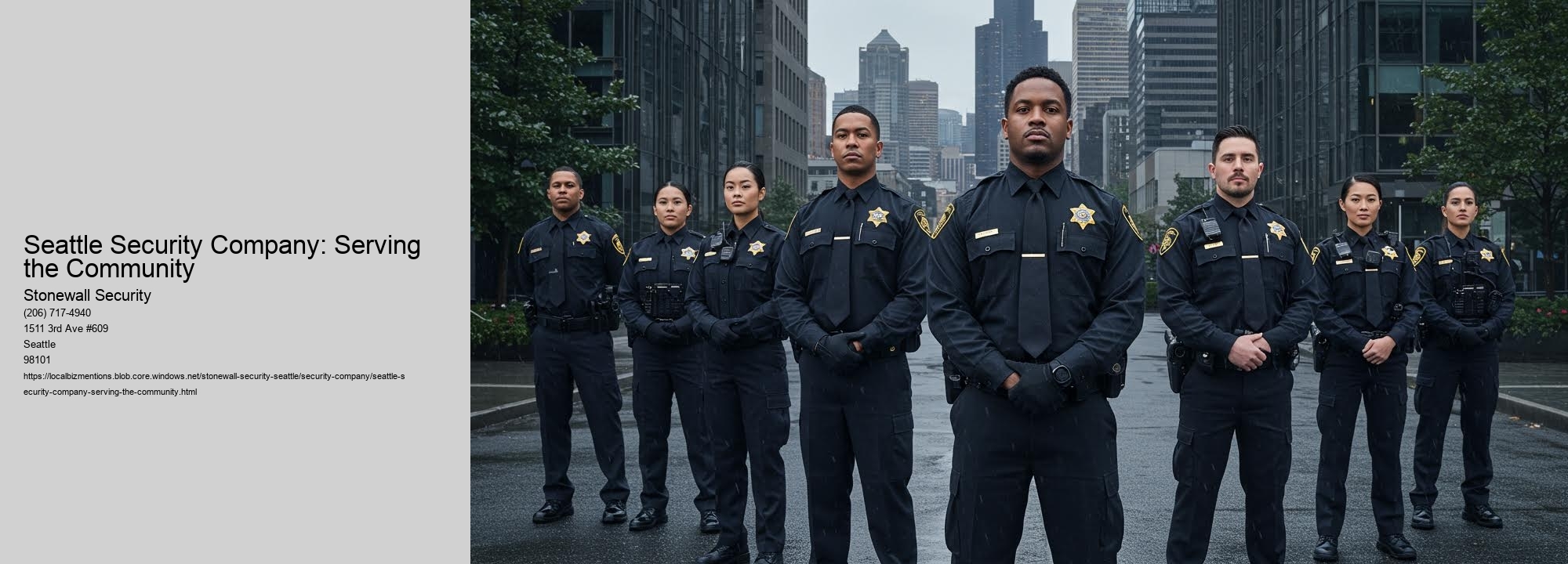 Seattle Security Company: Serving the Community