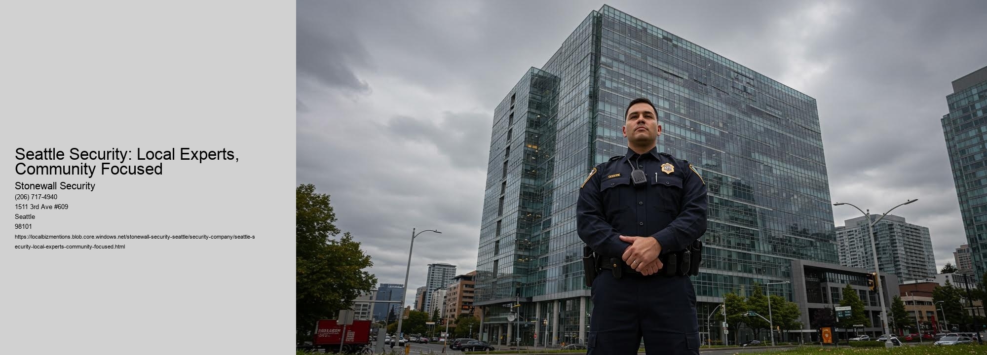 Seattle Security: Local Experts, Community Focused