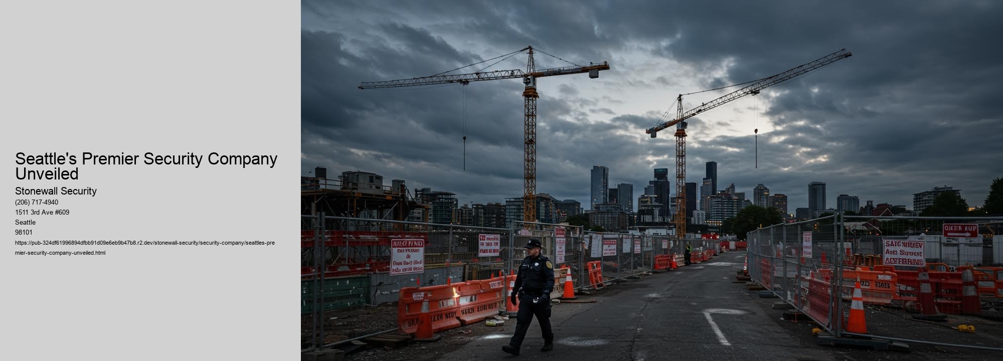 Seattle's Premier Security Company Unveiled