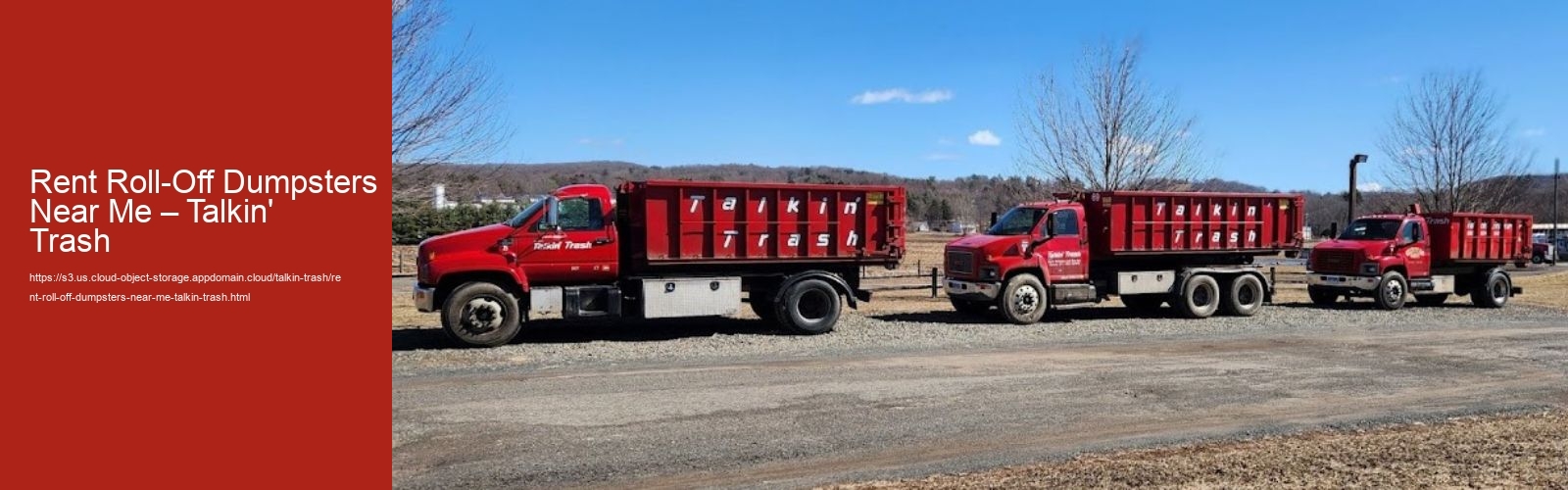 Rent Roll-Off Dumpsters Near Me – Talkin' Trash