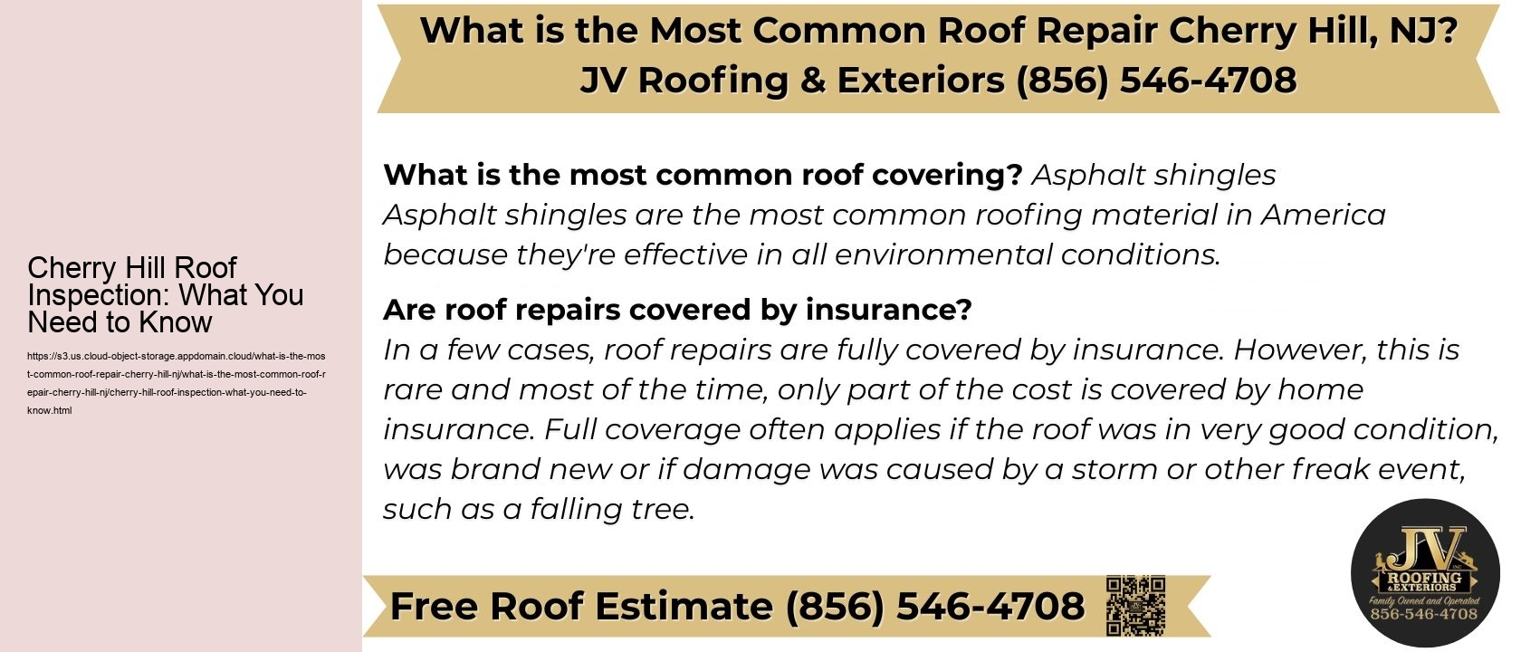 Cherry Hill Roof Inspection: What You Need to Know