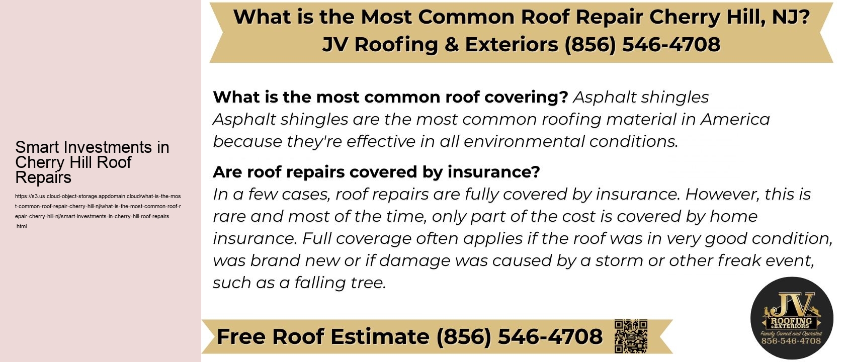 Smart Investments in Cherry Hill Roof Repairs