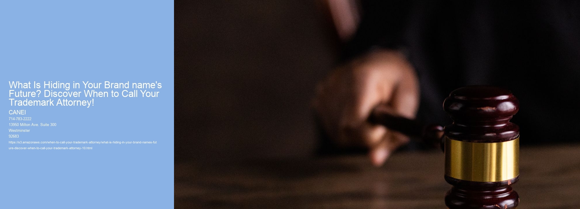 What Is Hiding in Your Brand name's Future? Discover When to Call Your Trademark Attorney!