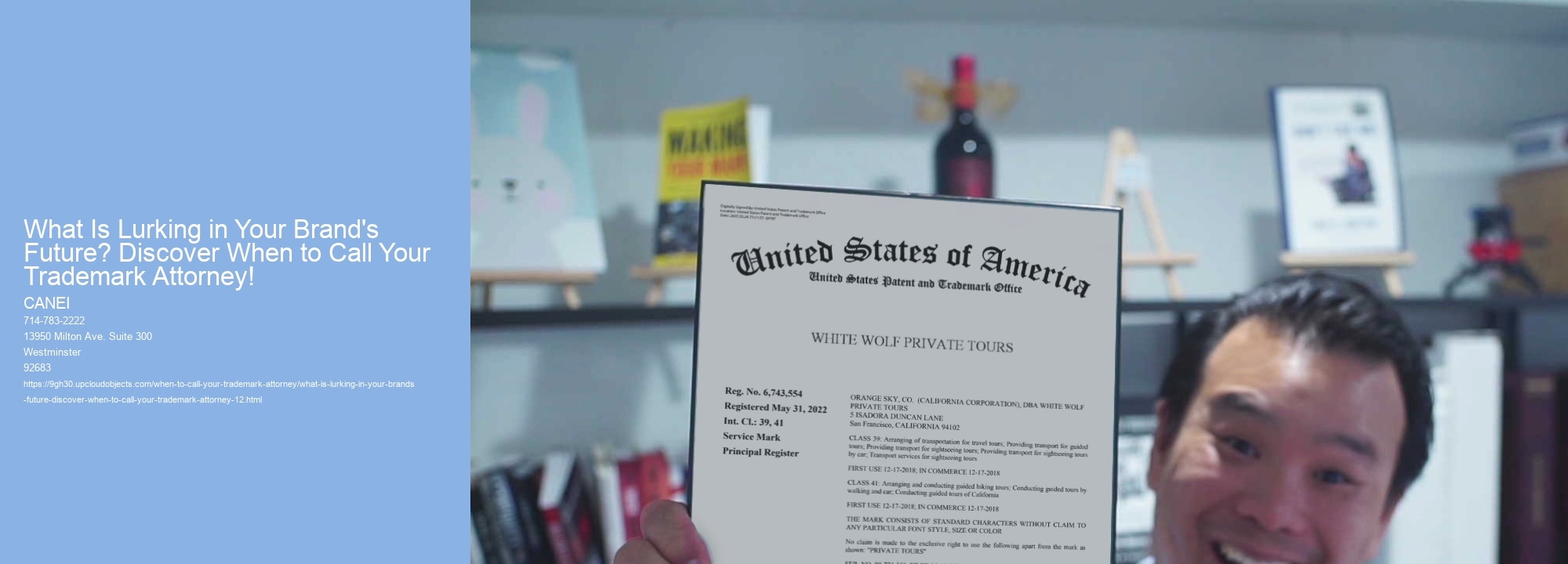 What Is Lurking in Your Brand's Future? Discover When to Call Your Trademark Attorney!